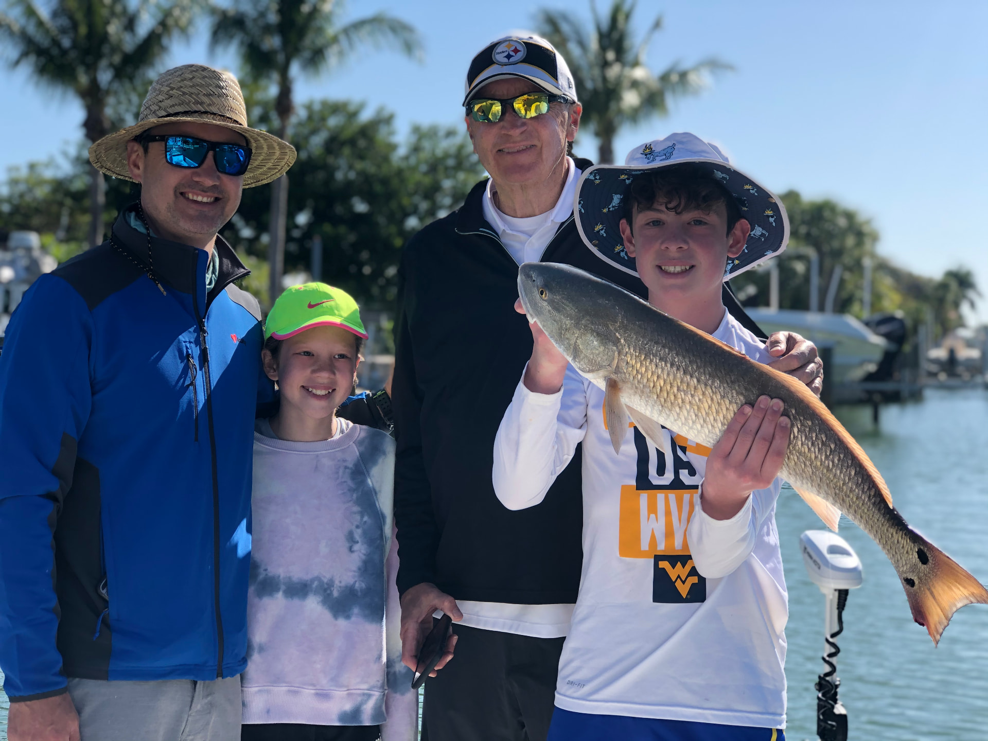 Redfish caught on a Florida Fisherman charter with Captain Brendan