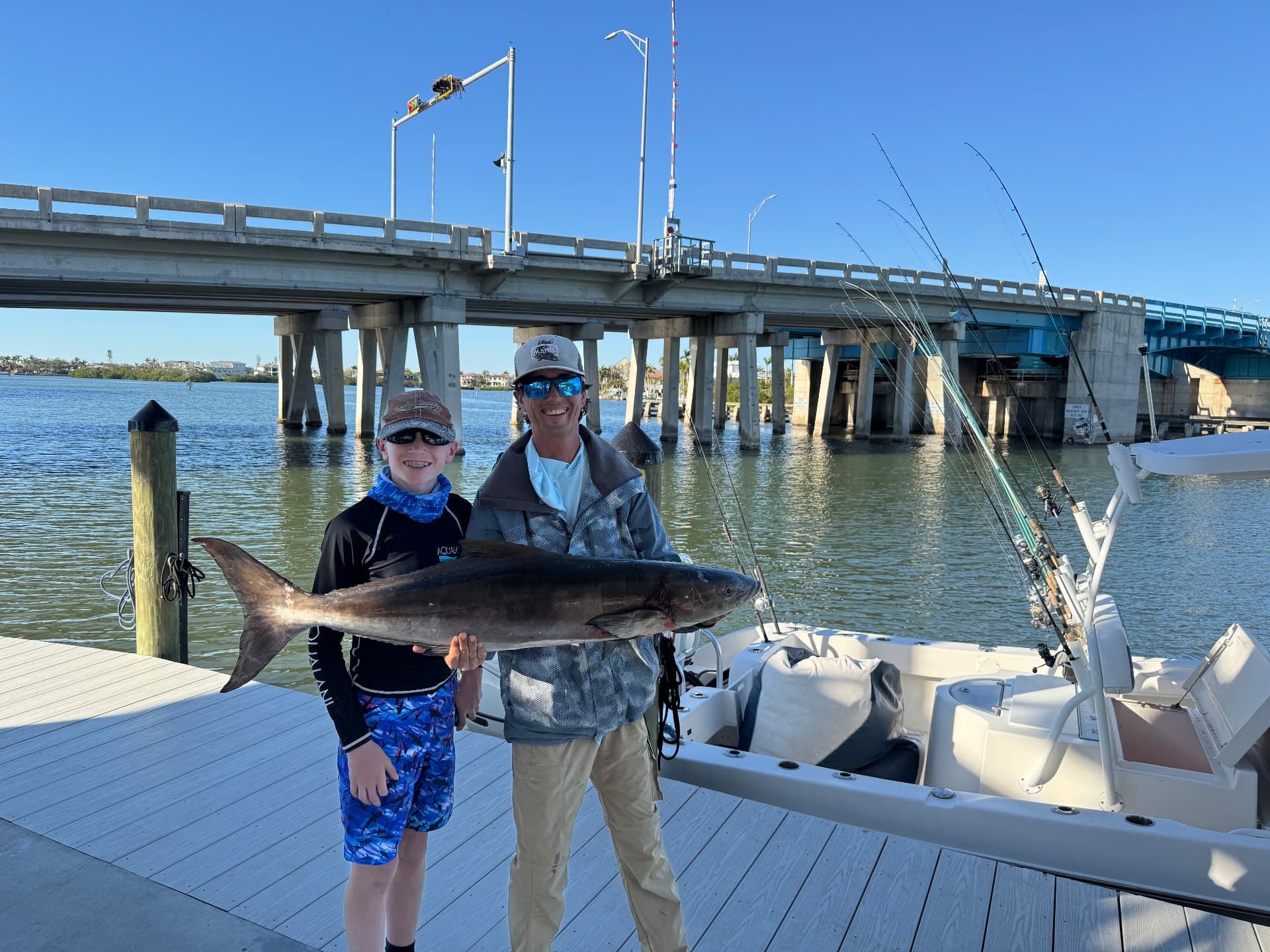 Cobia caught on a Florida Fisherman charter with Captain Brendan