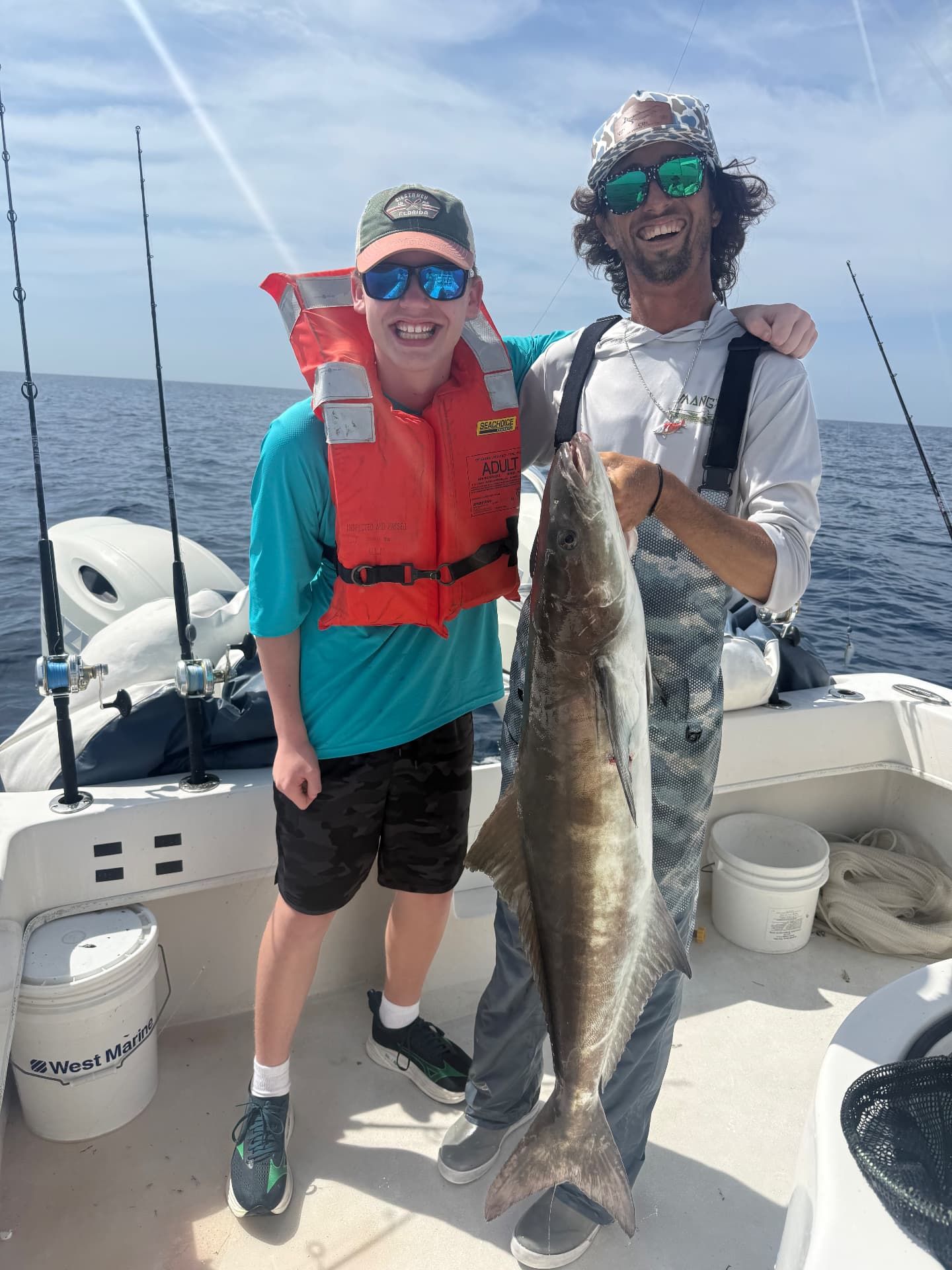Cobia caught on a Florida Fisherman charter with Captain Brendan