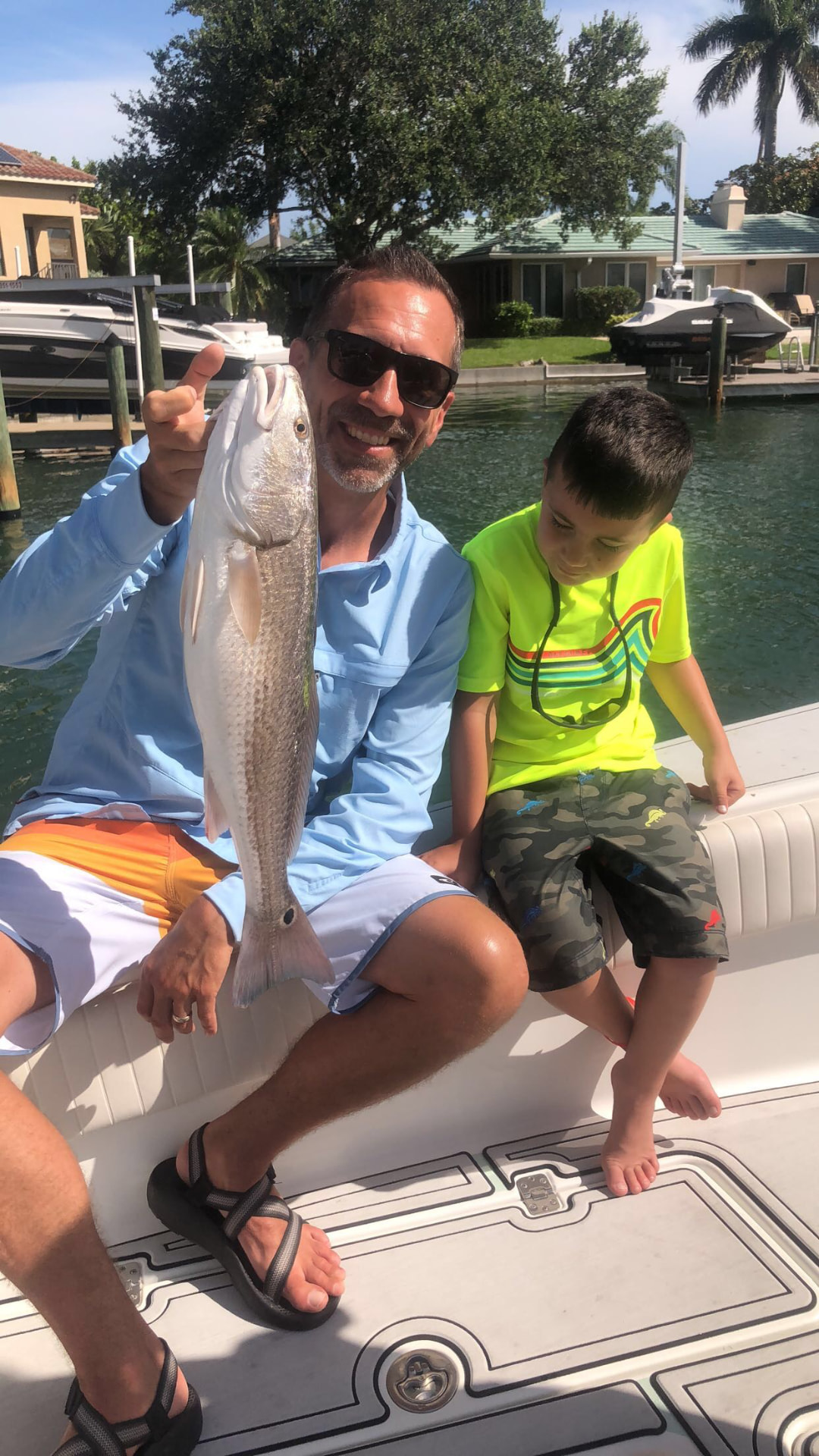 Redfish caught on a Florida Fisherman charter with Captain Brendan