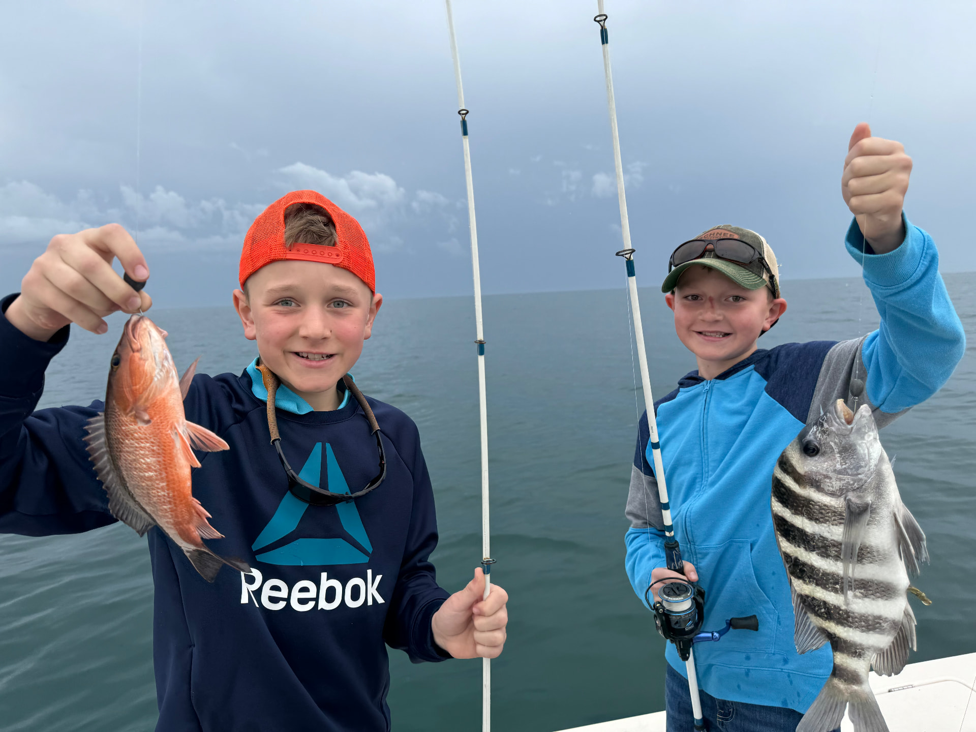 Mangrove snapper & sheepshead caught on a Florida Fisherman charter with Captain Brendan