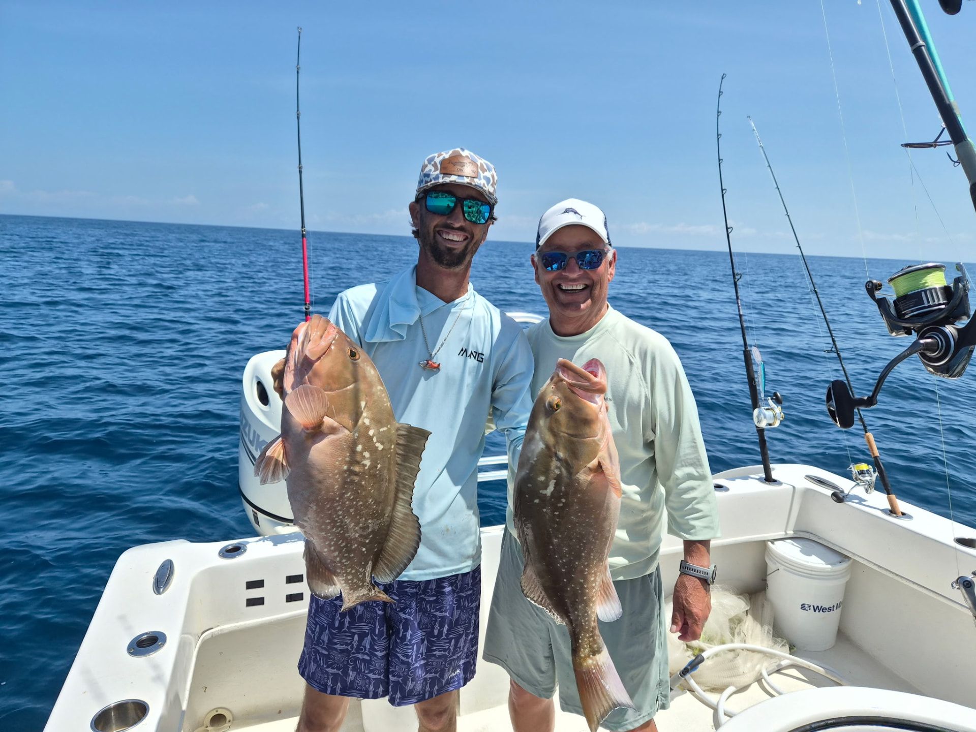 Red grouper caught on a Florida Fisherman charter with Captain Brendan